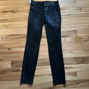 Level 99 Women's Forever Black Collection Mid Rise Coated Skinny Jeans NWT 27/4